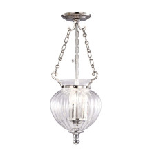 Elstead Finsbury Park Hängeleuchte E14 3-fach Small Poliertes Nickel