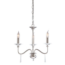 Elstead Finsbury Park Kronleuchter E14 3-fach Poliertes Nickel