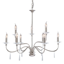 Elstead Finsbury Park Kronleuchter E14 9-fach Poliertes Nickel