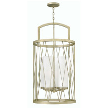 Elstead Nest Kronleuchter E27 4-fach 107cm Blattsilber