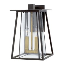 Elstead Walker Außen-Wandleuchte E14 2-fach Buckeye Bronze IP44