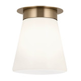 Elstead Albers Deckenleuchte E27  Champagnerbronze Opalglas