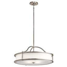 Elstead Emory Hängeleuchte E27 4-fach 29cm Klassisches Zinn