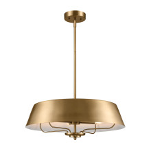 Elstead Luella Pendelleuchte E14 4-fach Gebürstetes Naturmessing