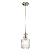 Elstead Riviera Hängeleuchte E27 27cm Nickel gebürstet