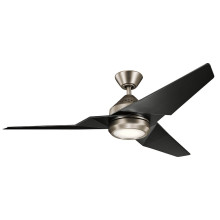 Elstead Jade leiser Deckenventilator mit LED Licht Ø152cm + Fernbedienung Satin schwarz