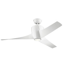 Elstead Phree leiser Deckenventilator mit LED Licht Ø142cm + Fernbedienung Weiß