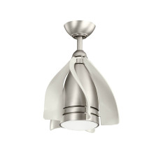 Elstead Terna leiser Deckenventilator mit LED Licht Ø38cm + Fernbedienung Champagner