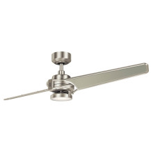 Elstead Xety leiser Deckenventilator mit LED Licht Ø142cm + Fernbedienung Champagner