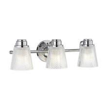 Elstead Hudson LED Wandleuchte G9 3-fach Poliertes Chrom Klar IP44
