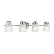 Elstead Hudson LED Wandleuchte G9 4-fach Poliertes Chrom Klar IP44