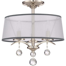 Elstead Whitney Deckenleuchte E14 3-fach Imperial Silber