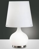 Fabas Luce Tischleuchte Ade E14 Ø320mm Weiß
