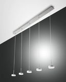 Fabas Luce LED Pendelleuchte Dunk 2000x80mm 40W Warmweiß Aluminium dimmbar