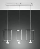 Fabas Luce LED Pendelleuchte Sirio 2000x730mm 24W Warmweiß Weiß dimmbar