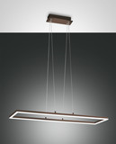 Fabas Luce Bard LED Pendelleuchte 52W dimmbar warmweiß Rostbraun 3394-45-361