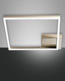 Fabas Luce LED Deckenleuchte Bard 65x420mm 39W Warmweiß Gold dimmbar