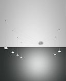 Fabas Luce LED Pendelleuchte Isabella Ø250mm 48W Warmweiß Aluminium dimmbar