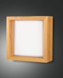 Fabas Luce LED Wandleuchte Window 375x130mm 29W Warmweiß Eichenholz