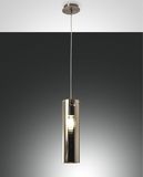 Fabas Luce Pendelleuchte Sintesi E27 Ø100mm Grau