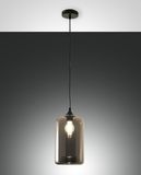 Fabas Luce Pendelleuchte Silo E27 Ø180mm Grau
