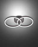 Fabas Luce LED Wandleuchte Giotto 110x530mm 36W Warmweiß Schwarz dimmbar