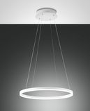 Fabas Luce LED Pendelleuchte Giotto Ø600mm 36W Warmweiß Weiß dimmbar
