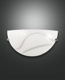 Fabas Luce Wandleuchte Magma E27 150x95mm Weiß, made in Italy