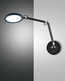 Fabas Luce LED Wandleuchte Regina 640x450mm 9W steuerbare Lichtfarbe Schwarz dimmbar