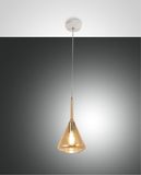 Fabas Luce Pendelleuchte Tris E27 Ø200mm Bernstein