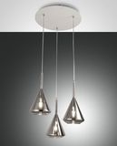 Fabas Luce Pendelleuchte Tris E27 Ø520mm Grau