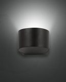 Fabas Luce LED Außen-Wandleuchte Lao 70x120mm 6W Warmweiß IP65 Schwarz