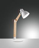Fabas Luce Tischleuchte Sveva E27 730x410mm Weiß