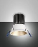 Fabas Luce LED Spot Crio round Ø82mm 11W Warmweiß Gold dimmbar