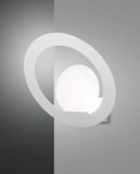 Fabas Luce LED Wandleuchte Hector Ø220mm 15W Warmweiß Weiß dimmbar