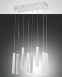 Fabas Luce LED Pendelleuchte Prado 2000x200mm 52W Warmweiß Weiß dimmbar