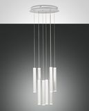 Fabas Luce LED Pendelleuchte Prado Ø400mm 52W Warmweiß Weiß dimmbar