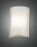 Fabas Luce Wandleuchte Maribel E27 325x115mm Transparent