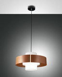 Fabas Luce Loto E27 Pendelleuchte Ziegelfarbe 3750-40-358
