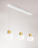 Fabas Luce Kino LED Pendelleuchte 36W dimmbar warmweiß Weiss 3767-48-102