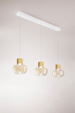 Fabas Luce Kino LED Pendelleuchte 36W dimmbar warmweiß Cognac 3767-48-365