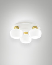 Fabas Luce Kino LED Deckenleuchte 36W dimmbar warmweiß Weiss 3767-65-102