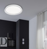 Fischer & Honsel Dua LED Deckenlampe 52cm 32W warmweiss dimmbar weiß 20808