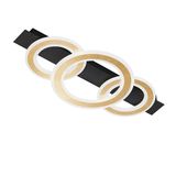 Fischer & Honsel Circle LED Deckenleuchte 25,9W Tunable white steuerbar dimmbar Acrylglas sandschwarz + Fernbedienung 21435