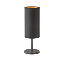 FHL Kira Tischleuchte Leinenschirm rund Modern E14 schwarz 850264