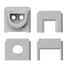 Gira 000730 Set Adapter Leitungseinführung WG AP Grau