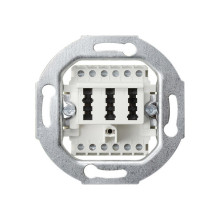 Gira 003202 TAE-Anschlussdose TAE 2 x 6/6 NFF Einsatz Weiß