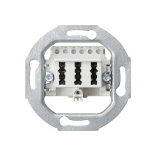 Gira 003302 TAE-Anschlussdose TAE 3 x 6 NFN Einsatz Weiß