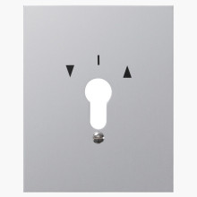Gira 009730 MetallAbdeckung + Symbole WG AP Aluminium