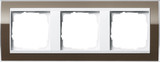 Gira 0213763 Abdeckrahmen 3-fach Zwischenrahmen RW Gira Event Klar Braun
